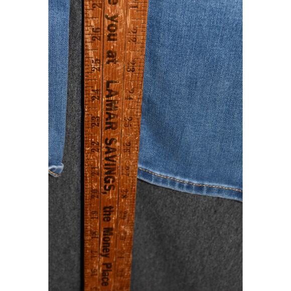 Old Navy Mid-Rise Kicker Boot Cut Women's 4 Petite Denim Jeans Distressed Light - Picture 8 of 8